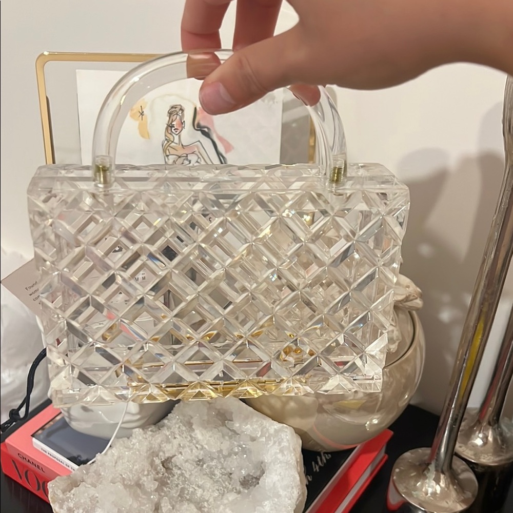 l’afshar acrylic clutch
